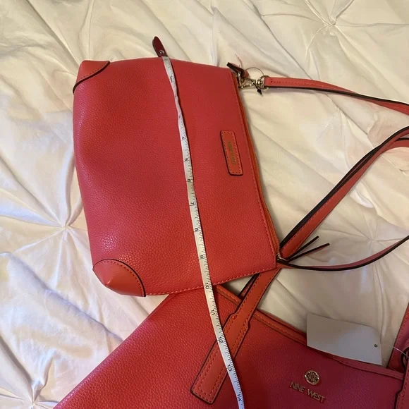 Nine West Coral Tote with Wristlet - Picture 3 of 5